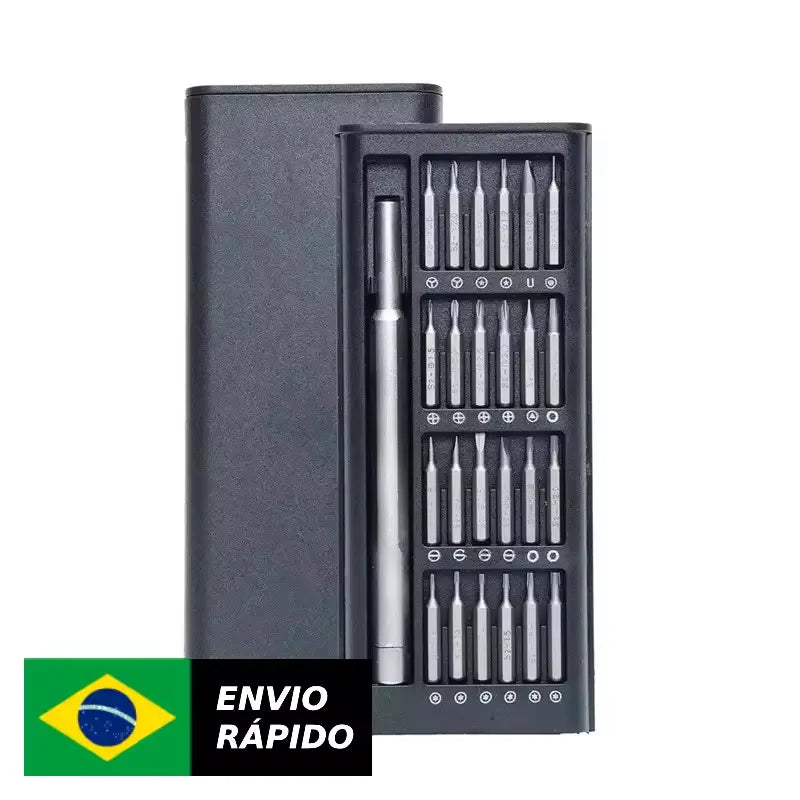 Kit chave de fenda profissional e magnética