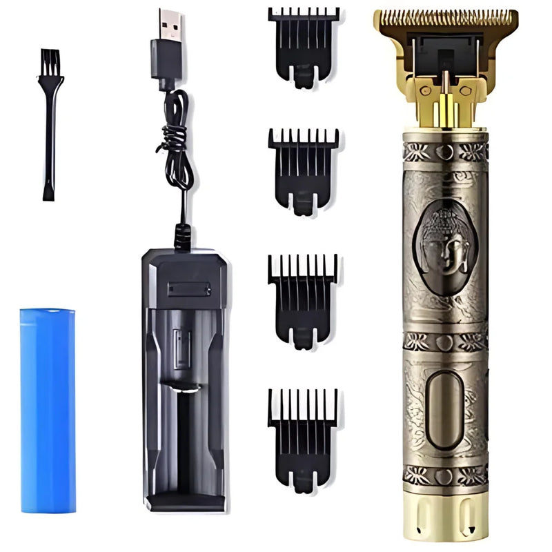 Barbeador e Aparador Profissional T9 Sem Fio