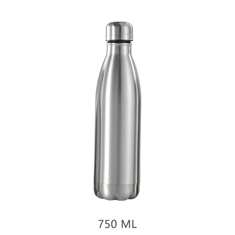 Garrafa Térmica de Aço Inox (500ml ou 1L)