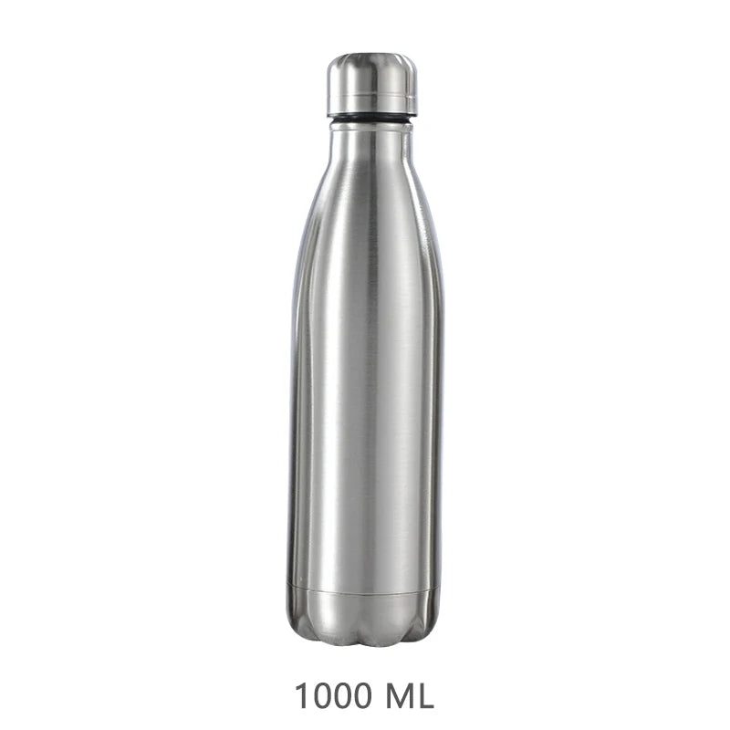 Garrafa Térmica de Aço Inox (500ml ou 1L)