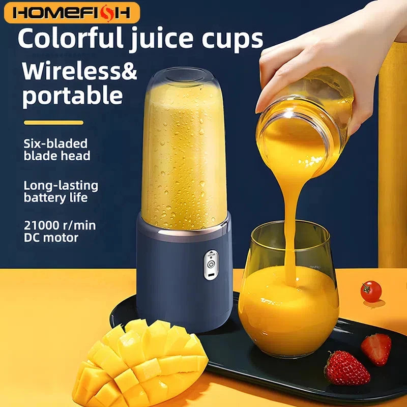 Mini Liquidificador Portátil 6 Lâminas